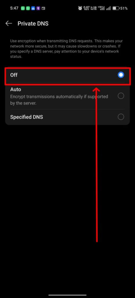 DNS Automatic or Off
